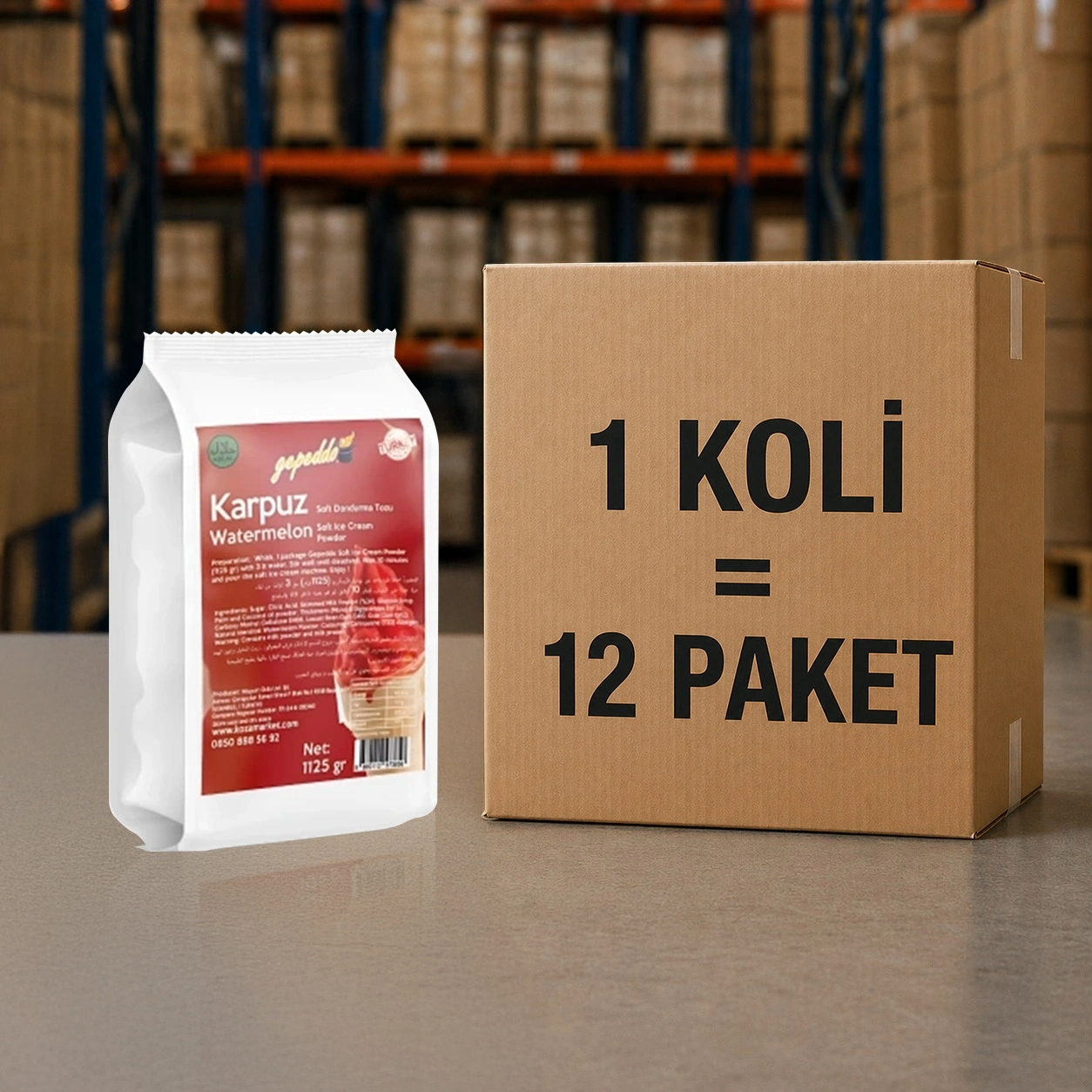 Karpuz Aro. Soft Dondurma Tozu (1125 gr)