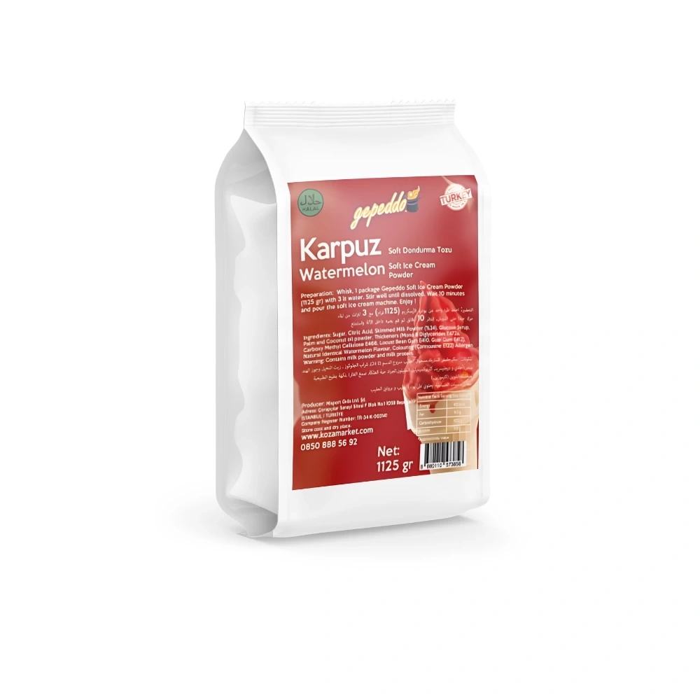 Karpuzlu Soft Dondurma Tozu (1125gr/3lt Su)