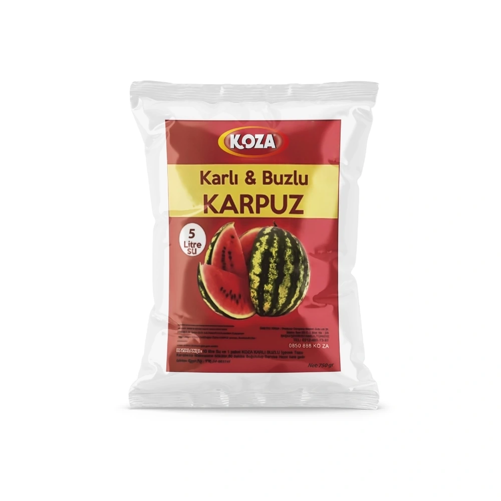 Karpuz Aromalı Karlı Buzlu Tozu (750gr/5lt Su)
