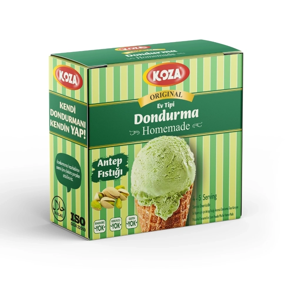 Koza Ev Tipi Dondurma Antep Fıstıklı