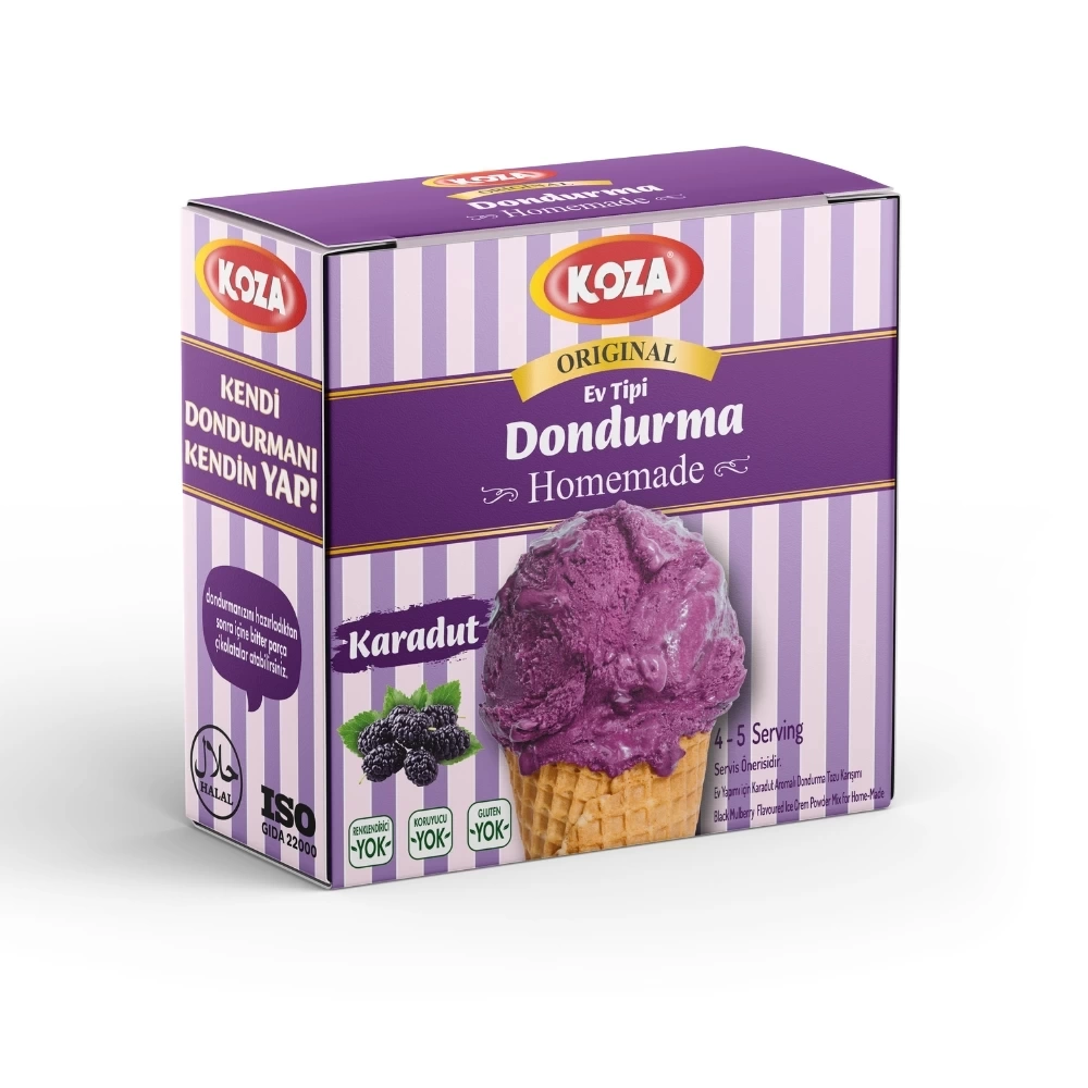 Koza Ev Tipi Dondurma Karadutlu