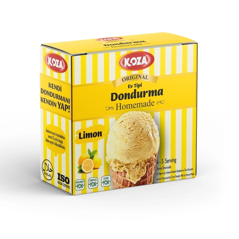 Koza Ev Tipi Dondurma Limonlu