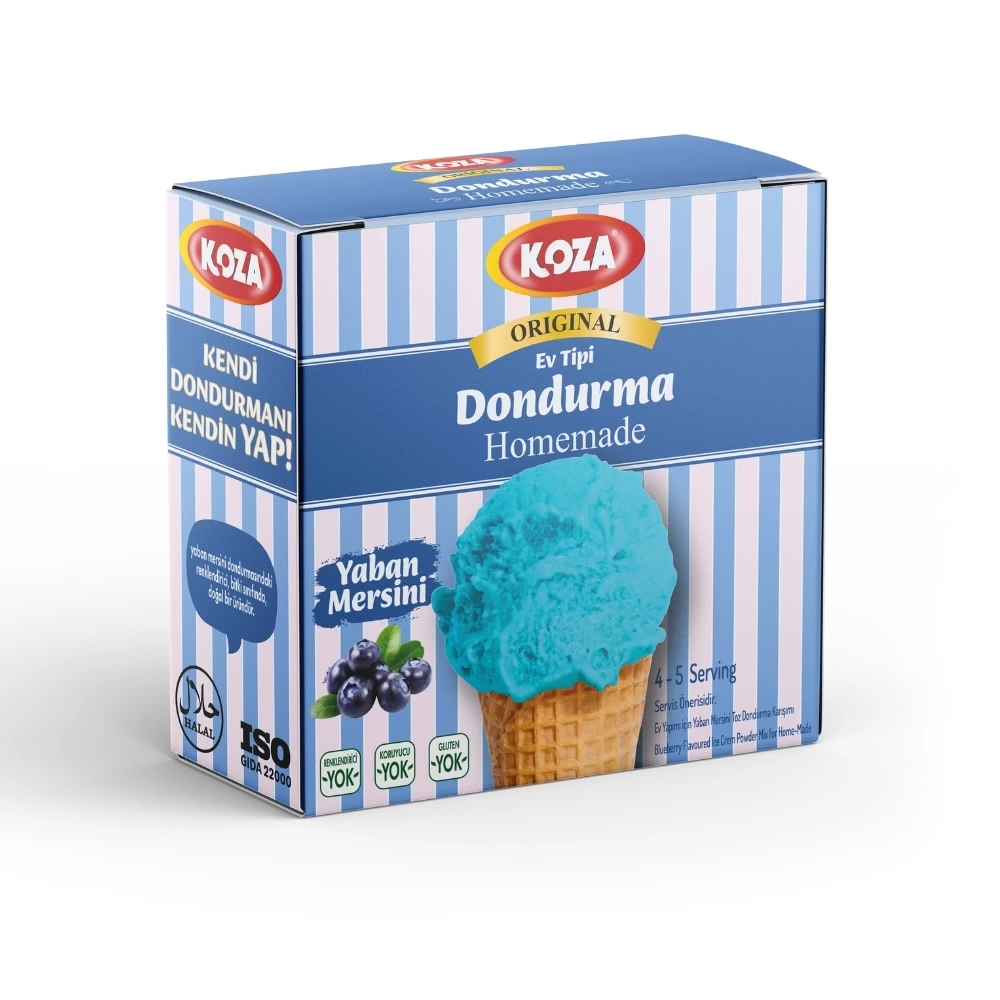 Koza Ev Tipi Dondurma Yaban Mersinli