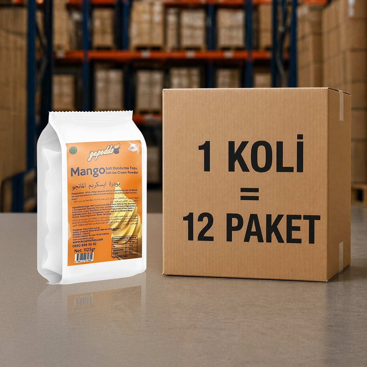 Mango Aro. Soft Dondurma Tozu (1125 gr)