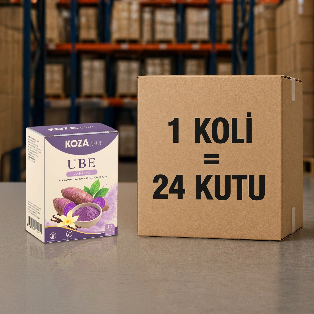 Plus Vanilya Aromalı Ubeli İçecek Tozu (12 Stick)