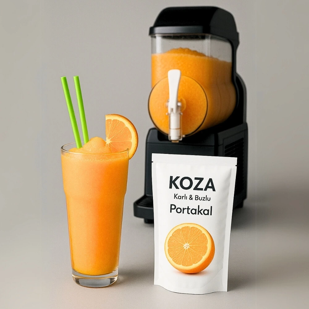 Portakal Aromalı Karlı Buzlu Tozu (1250gr/10lt Su)