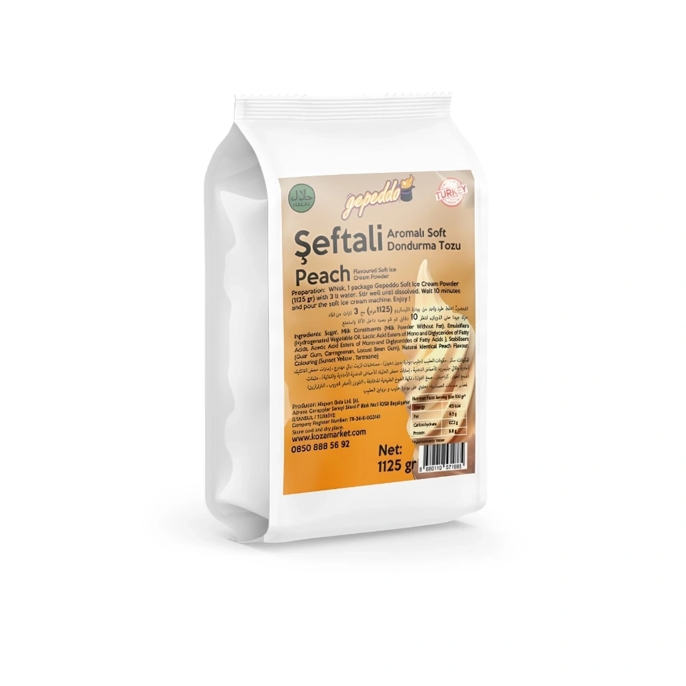 Şeftali Soft Dondurma Tozu (1125gr/3lt Su)