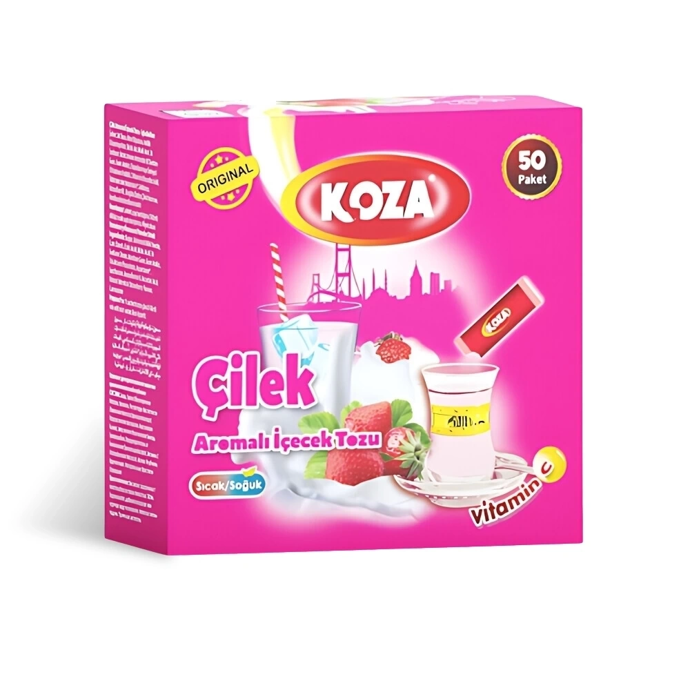 Tek İçimlik Çilek Aromalı Toz İçecek