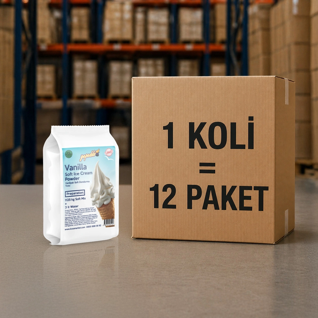 Vanilya Aro. Soft Dondurma Tozu (1125 gr)