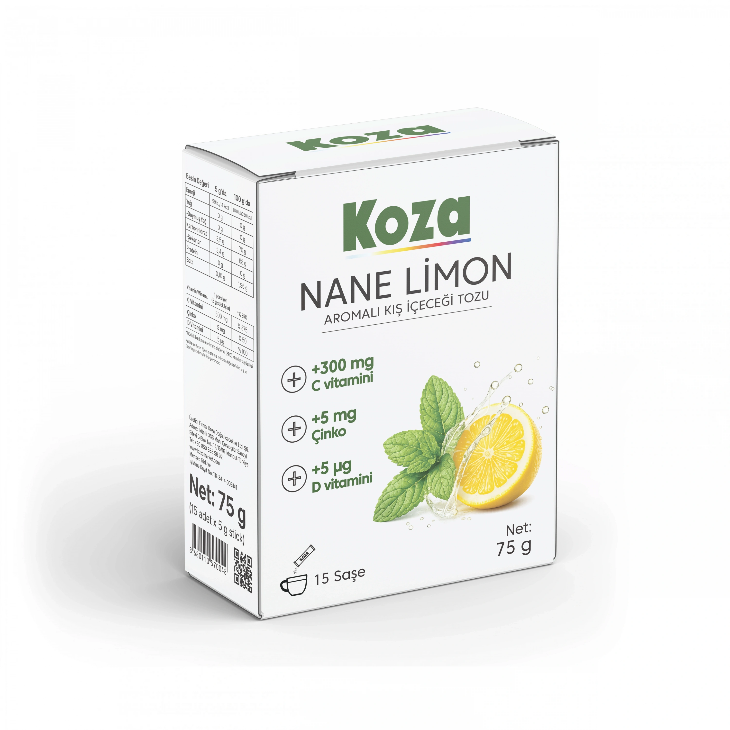 Vitamin ve Mineralli Nane Limon