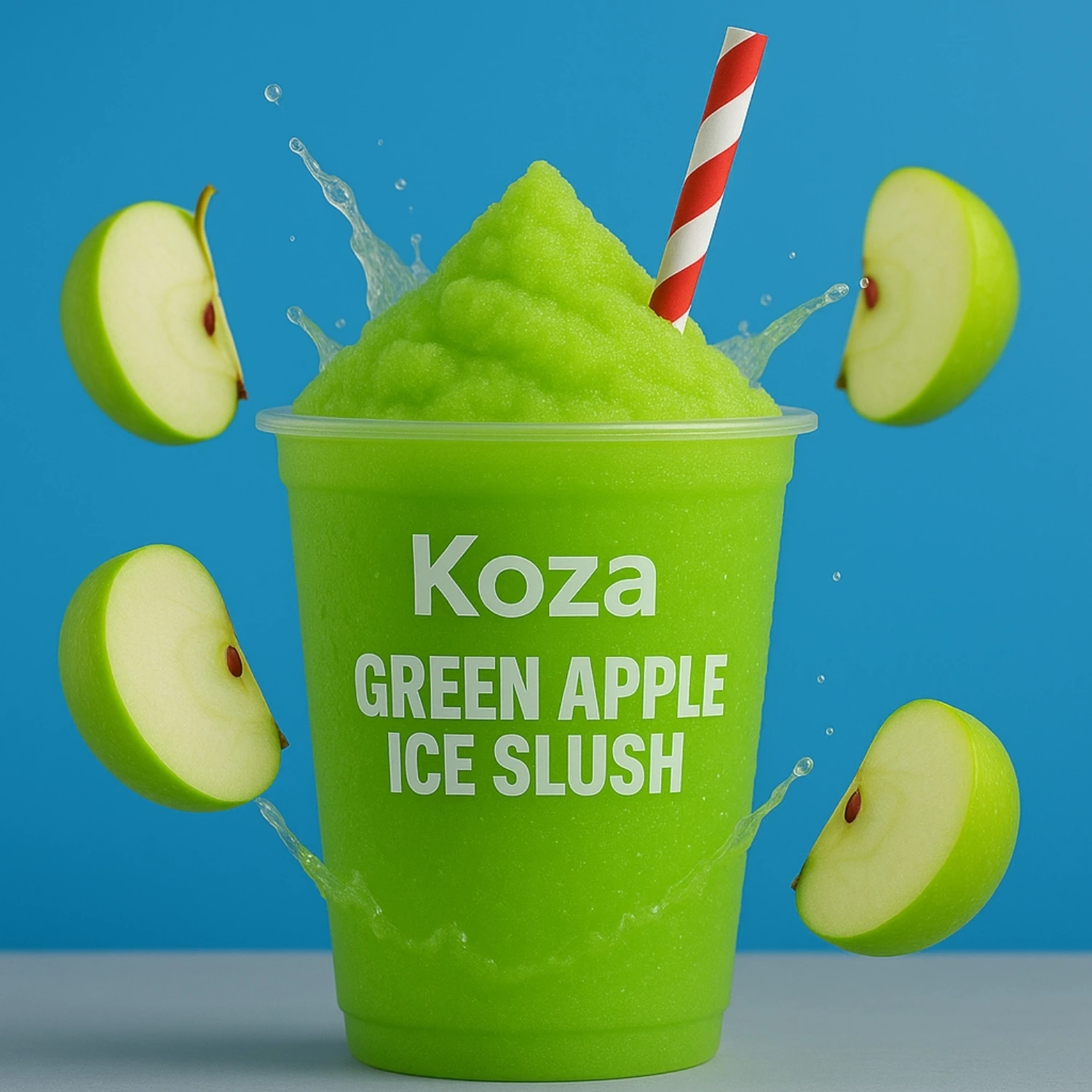 Yeşil Elma Aromalı Sıvı Karlı Buzlu