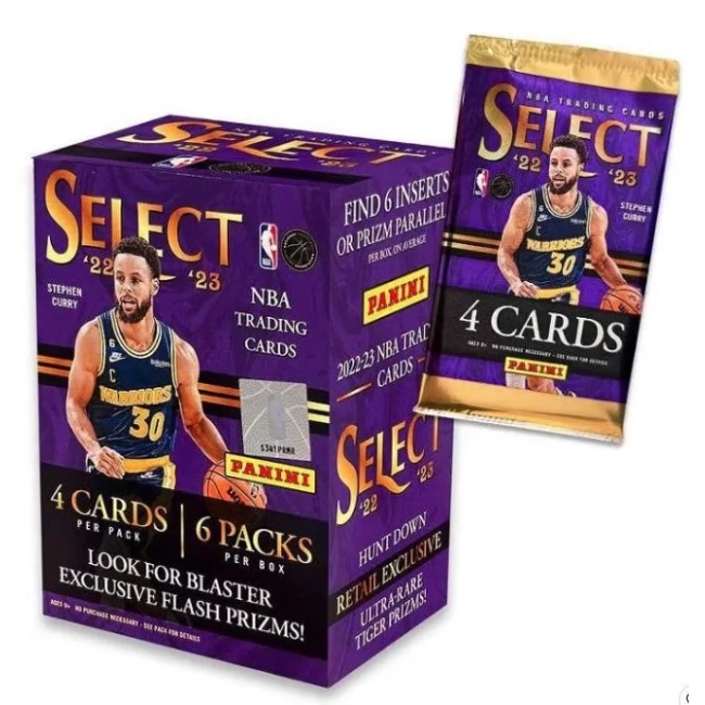2022/23 Panini Select NBA Basketball BLASTER Kutusu (6 adet/bx)