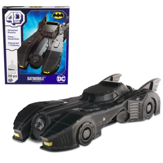 4D Build Store DC Batman Retro Batmobile 3D Puzzle Model Seti