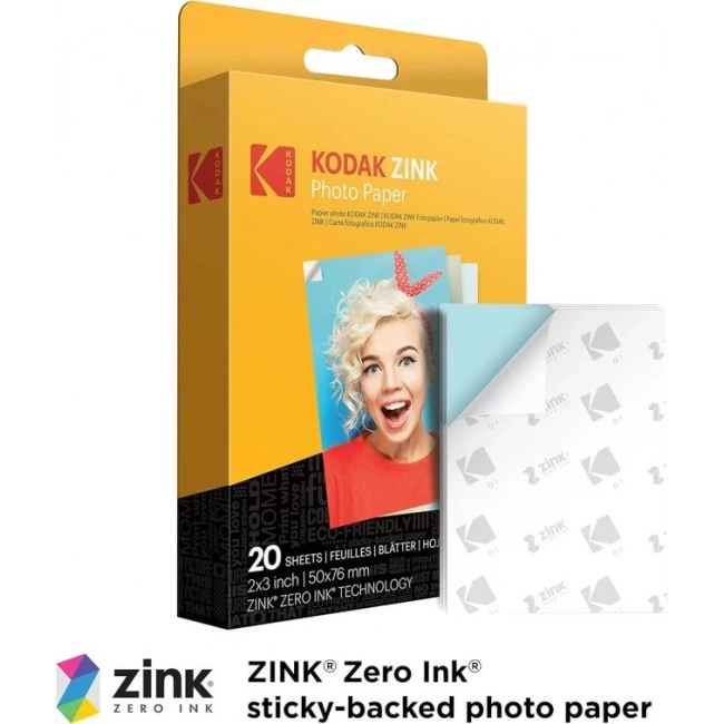 KODAK Printomatic Tam Renkli Anında Baskı Dijital Fotoğraf Makinesi - 75 Sayfalık Paket