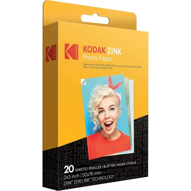 KODAK Printomatic Tam Renkli Anında Baskı Dijital Fotoğraf Makinesi - Başlangıç ​​Paketi Sarı Başlangıç Paketi