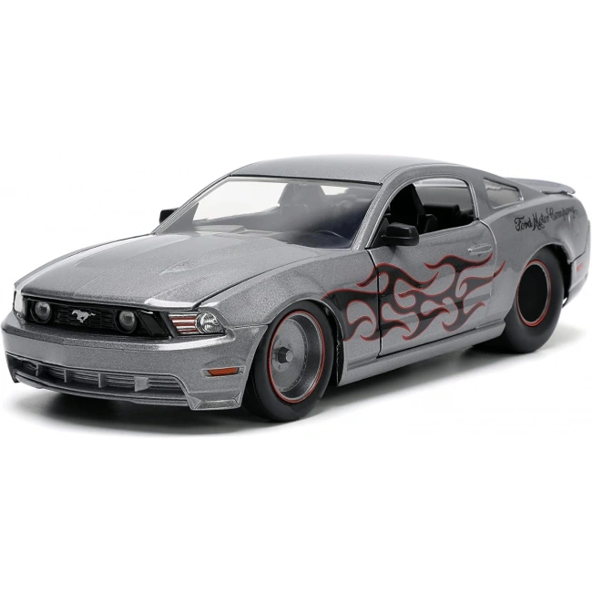 Jada Toys Big Time Muscle 1:24 Ölçekli 2010 Ford Mustang GT Döküm Model Araba,