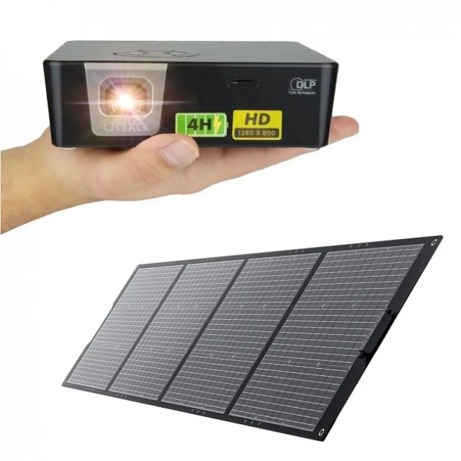 Aaxa P6X Taşınabilir Mini Pilli Projektör - 4 Saat Pil Ömrü