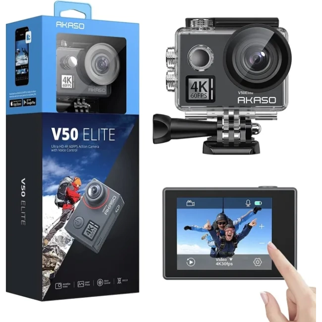 AKASO V50 Elite 4K60fps Dokunmatik Ekran WiFi Su Geçirmez Aksiyon Kamerası Standard