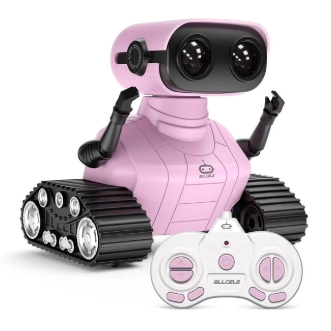 ALLCELE Müzikli ve LEDli Uzaktan Kumandalı Robot Lila Standard