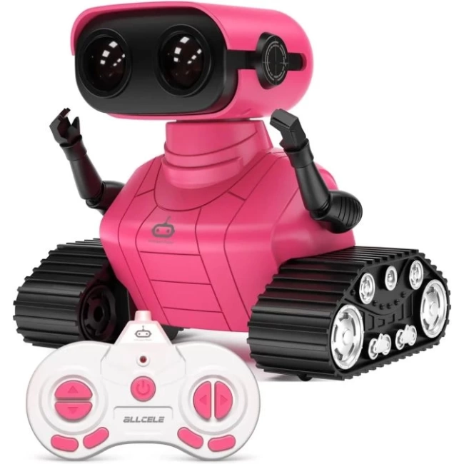 ALLCELE Uzaktan Kumandalı RC Robot Pembe Standard