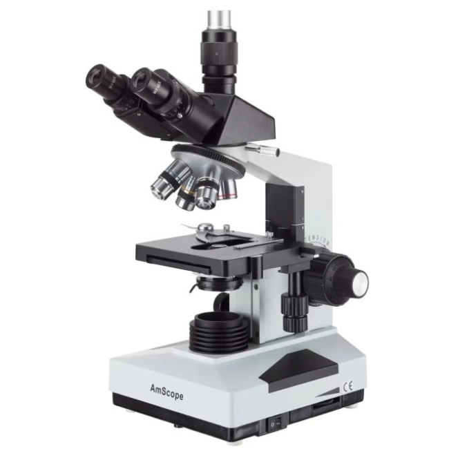 AmScope T490B Bileşik Trinoküler Mikroskop 40X-2000X Büyütme