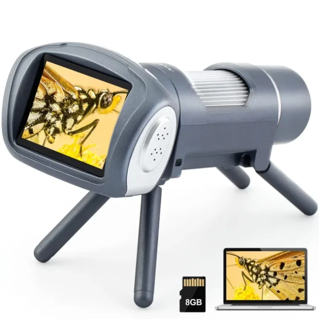 Andonstar AD012 Taşınabilir Mikroskop kiti Gri
