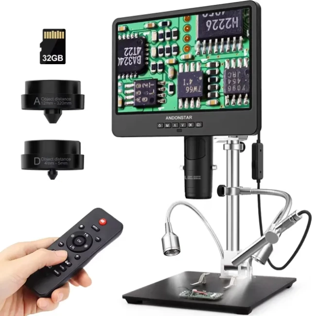 Andonstar AD249S-M 3 Lensli HDMI Dijital Mikroskop 2000x