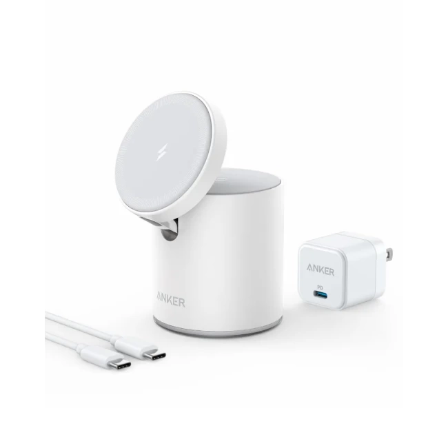 Anker Manyetik Kablosuz Şarj İstasyonu 623 MagGo Dolomite White