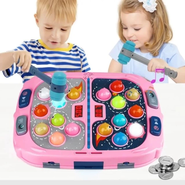 ANNKIE Köstebek Vur Oyunu - 3-12 Yaş Pembe