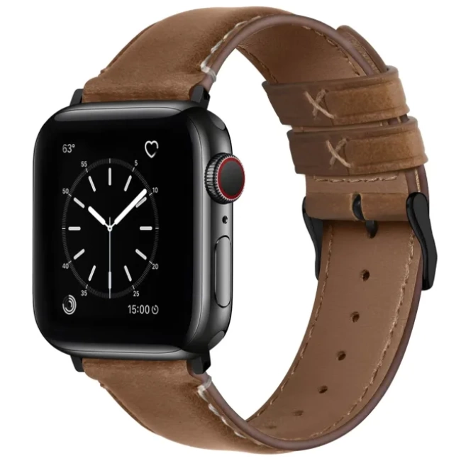 Apple Watch ile Uyumlu Fullmosa Retro Deri Kordonlar