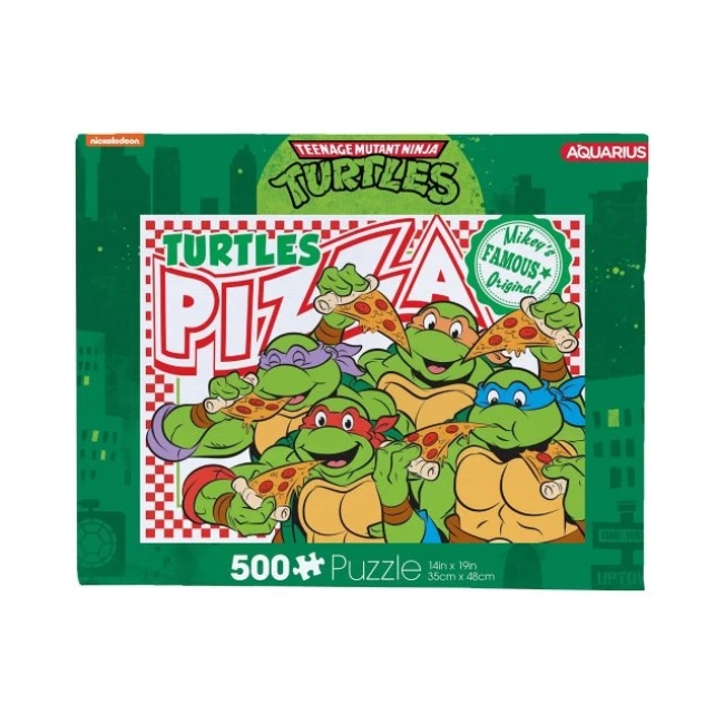AQUARIUS - Teenage Mutant Ninja Turtles Pizza 500 Parça Yapboz