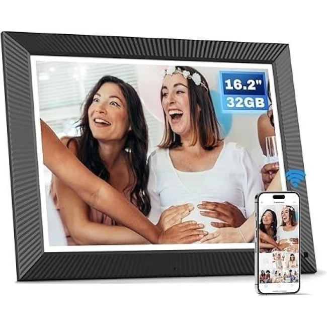 Arktronic 16.2 Inc Büyük Dijital Resim Çerçevesi 32 GB 1258 x930 IPS HD - Retro