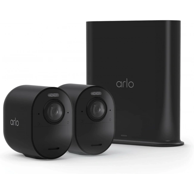 Arlo Ultra 3 Güvenlik Kamerası 4K HDR - Siyah - 2 Kamera Set