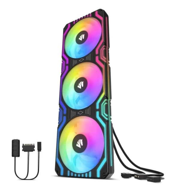 Asiahorse Matrix-Siyah 56 Adreslenebilir RGB LED 360 mm Fan 360mm