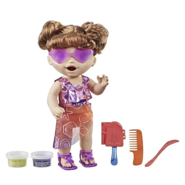 Baby Alive Sunshine Atıştırmalıkları Oyuncak Bebek Yeme ve Kaka Yapma Standart paketleme