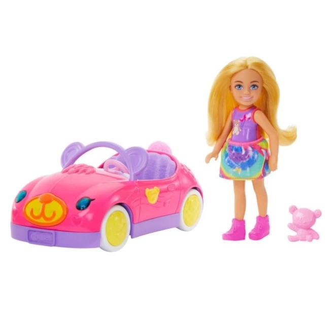 Barbie Chelsea Bebek ve Tek Boynuzlu At Temalı Oyuncak Araba