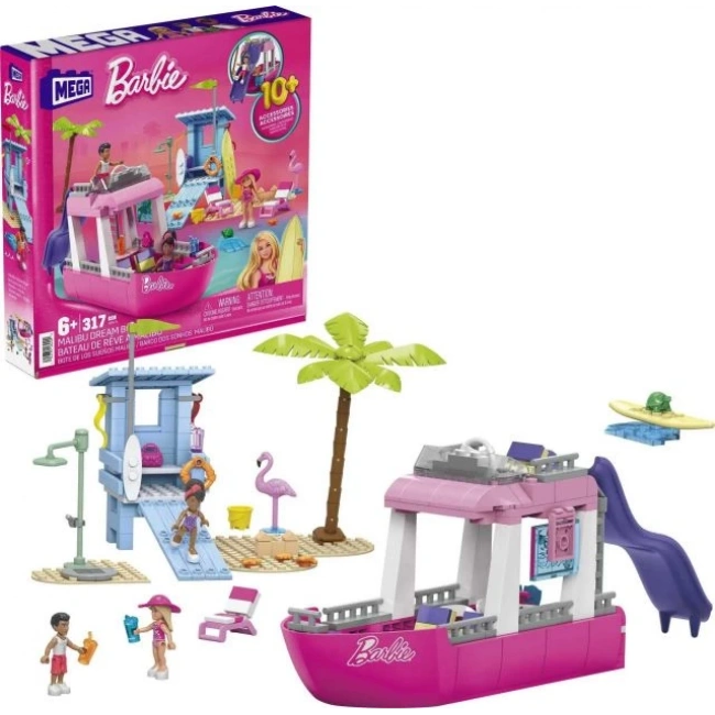 Barbie Çocuk Yapı Oyuncak Seti Malibu Rüya Teknesi