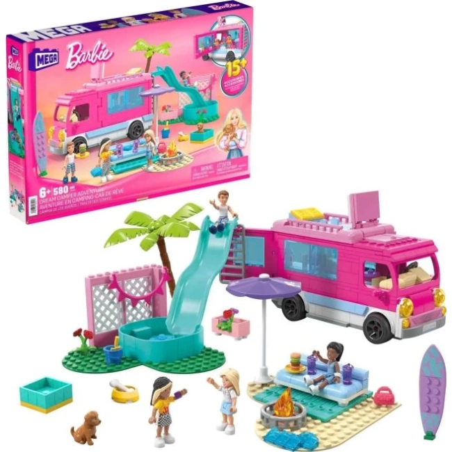 Barbie Çocuk Yapı Oyuncak Seti Rüya Kamp Macerası