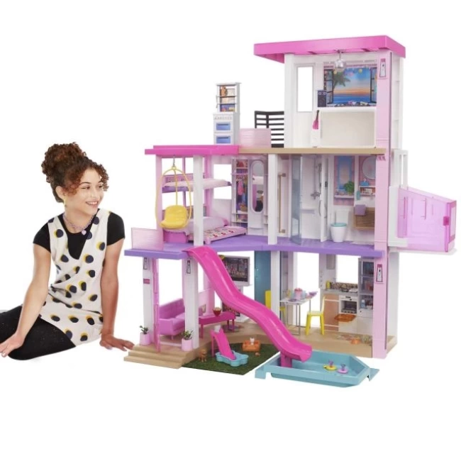Barbie DreamHouse 75ten Fazla Aksesuar Bebek Evi Oyun Seti Dreamhouse