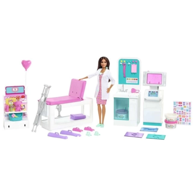 Barbie Esmer Doktor Moda Bebeği ile Fast Cast Kliniği