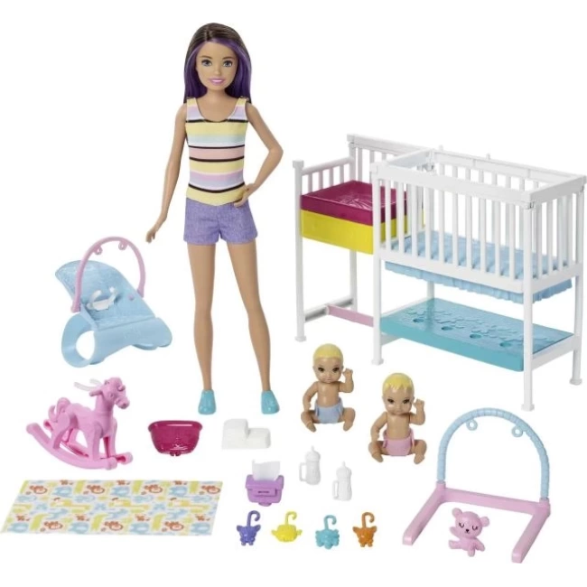 Barbie Kaptan Bebek Bakıcıları Anaokulu Oyun Seti