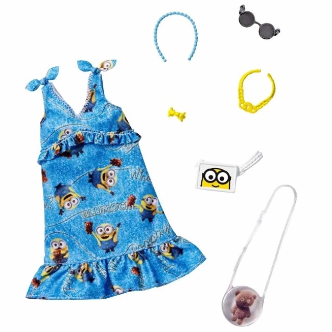 Barbie Minionlardan Esinlenen Bebek Giysileri Moda Paketi