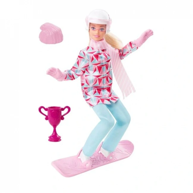 Barbie Snowboardcu Moda Bebeği