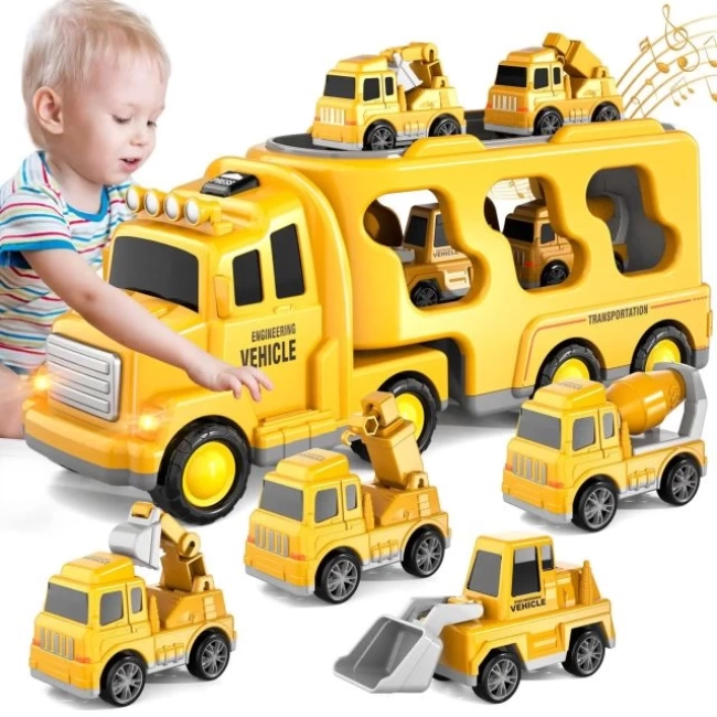 Bennol Işıklı ve Sesli Küçük Kamyon Oyuncakları construction trucks