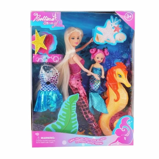 Bettina Küçük Deniz Kızı ve Deniz Atı Oyun Seti Mermaids Playset