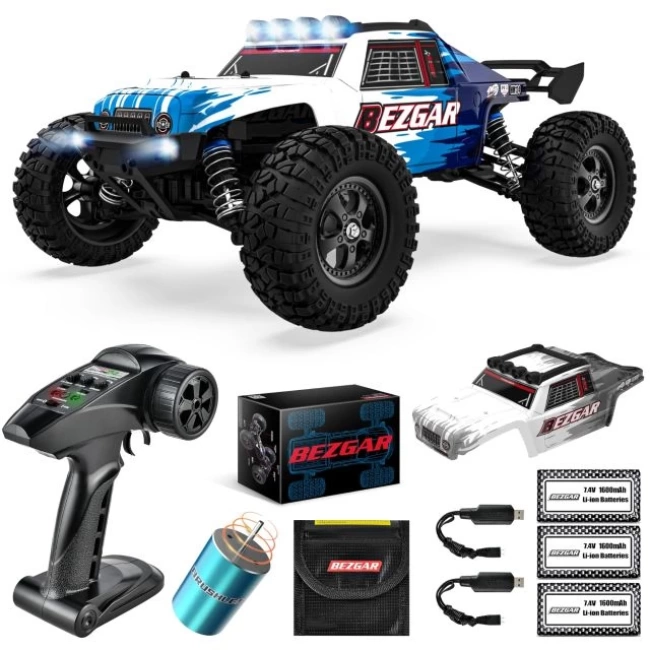 BEZGAR HM124 Fırçasız RC Araba Blue