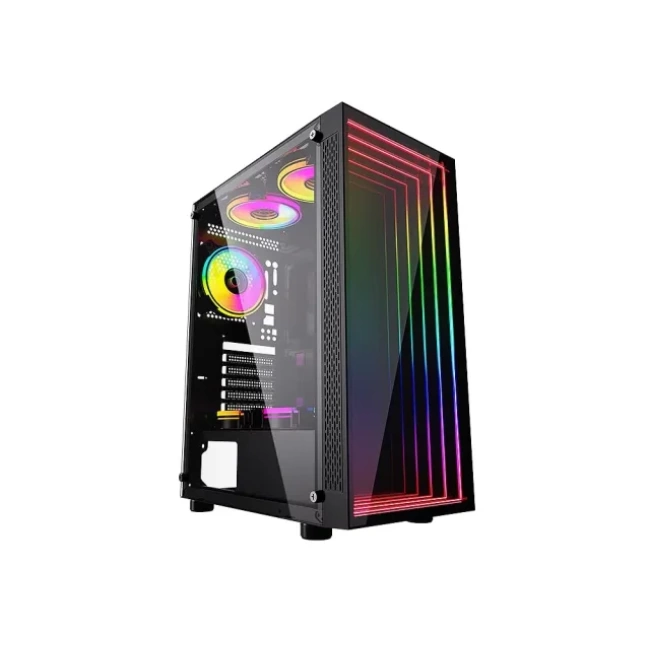 Bgears Special Optical Illusion ARGB Front Panel Gaming PC ATX Case