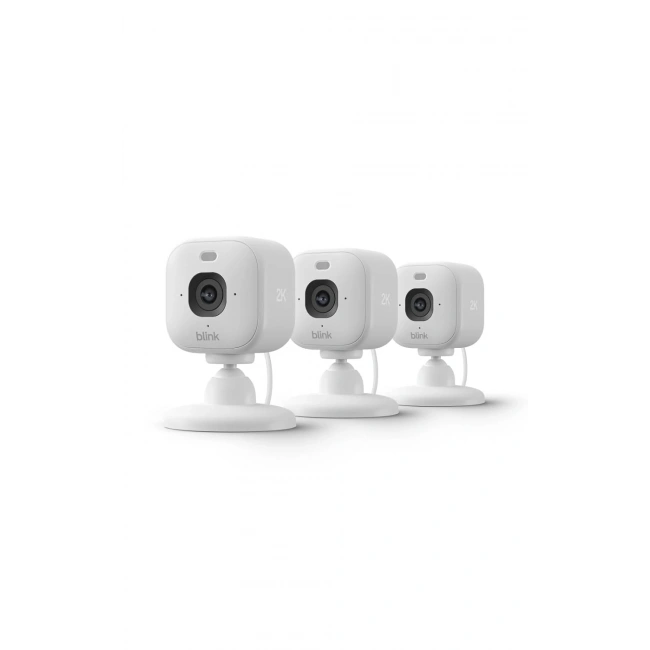 Blink Mini 2K+ (Yeni Model) - 2K Çözünürlük, Renkli Gece Görüşü 3 Kamera - Beyaz