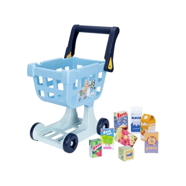 Bluey S11 Rol Play Oyuncak Alışveriş Sepeti Mavi