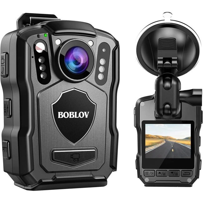 Boblov M5 2K 256GB Polis Vücut Kamerası, GPS Etkin ve 1440P